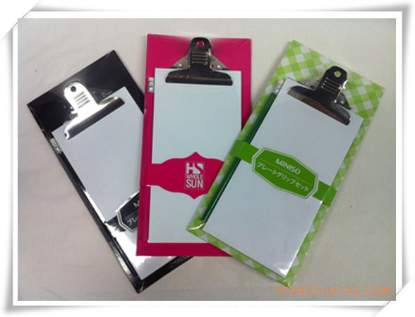 Promotional Gifts High Quality MDF Paper Clipboards with Notebook and Pencil Oi11001