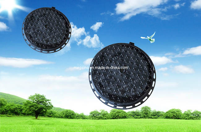 Manhole Cover with Round Frame for Pavement Access