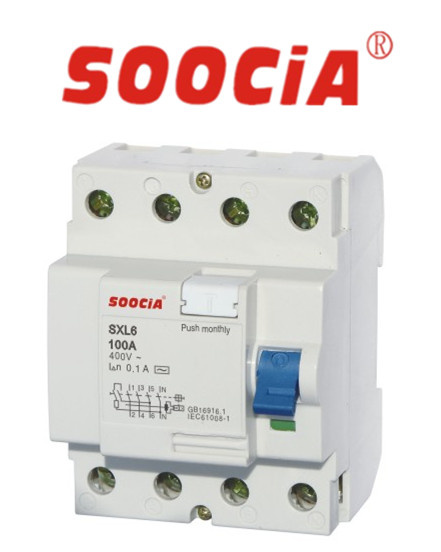 Sxl6 (F660) 4p Electronic Residual Current Circuit Breaker RCCB