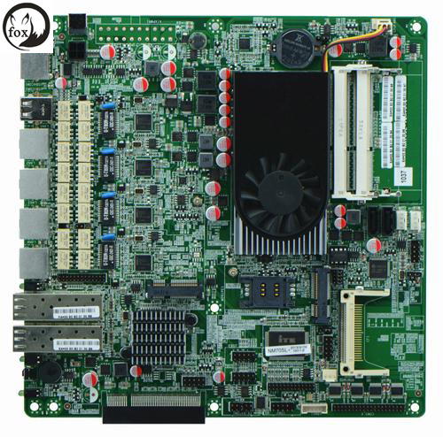 Intel Celeron 1037u Fiber Optic Motherboard with 4 LAN (ITX-NM70SL)