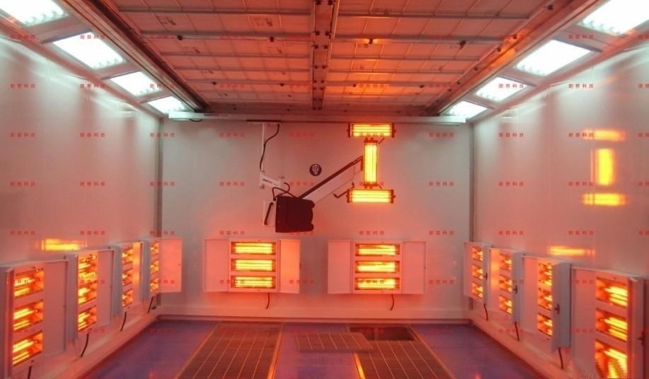 Infrared Lamp Heating Spray Booth, Industrial Coating Equipment