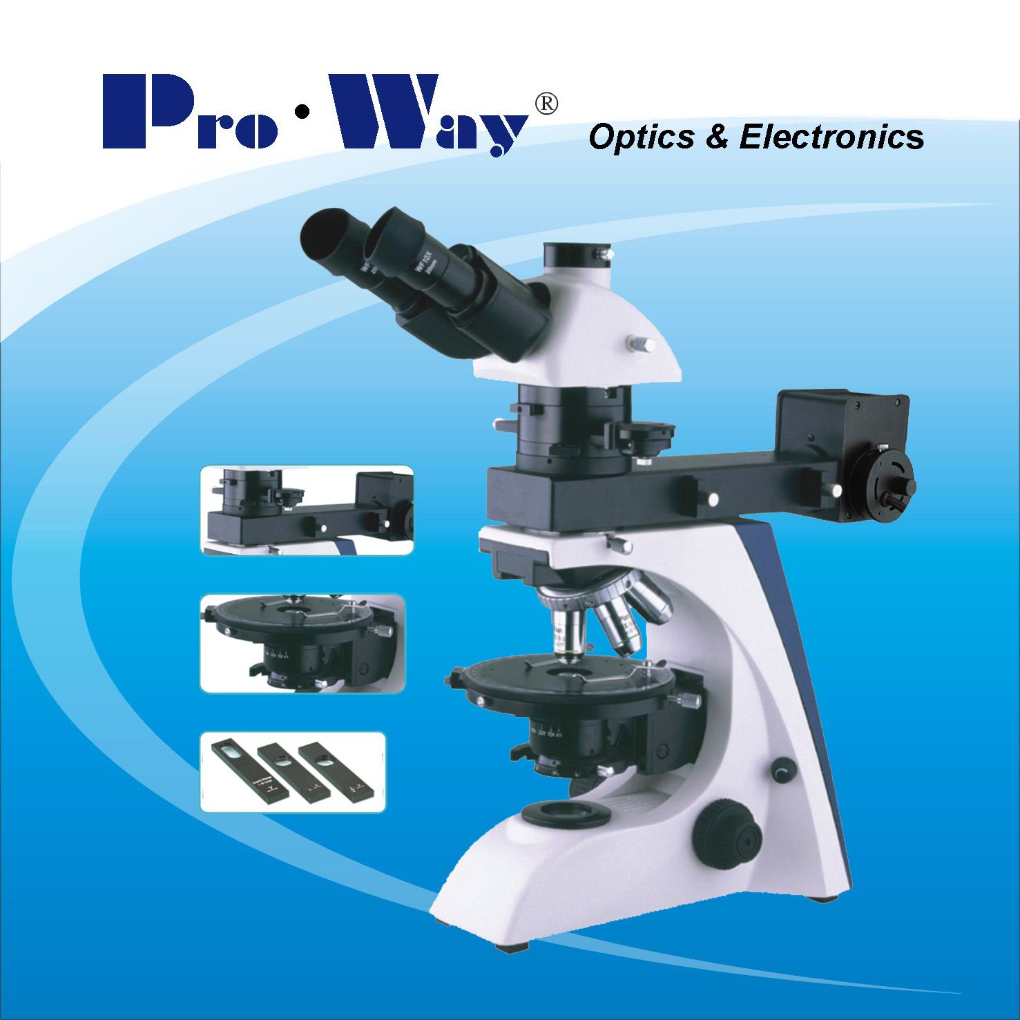 Professional Polarization Microscope with Transmition and Reflected Illumination (PW-BK5000PR)