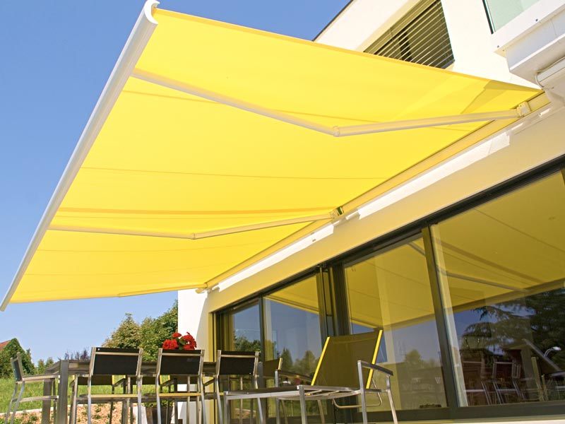 Outdoor Retractable Aluminium Awning with Polyester Fabric