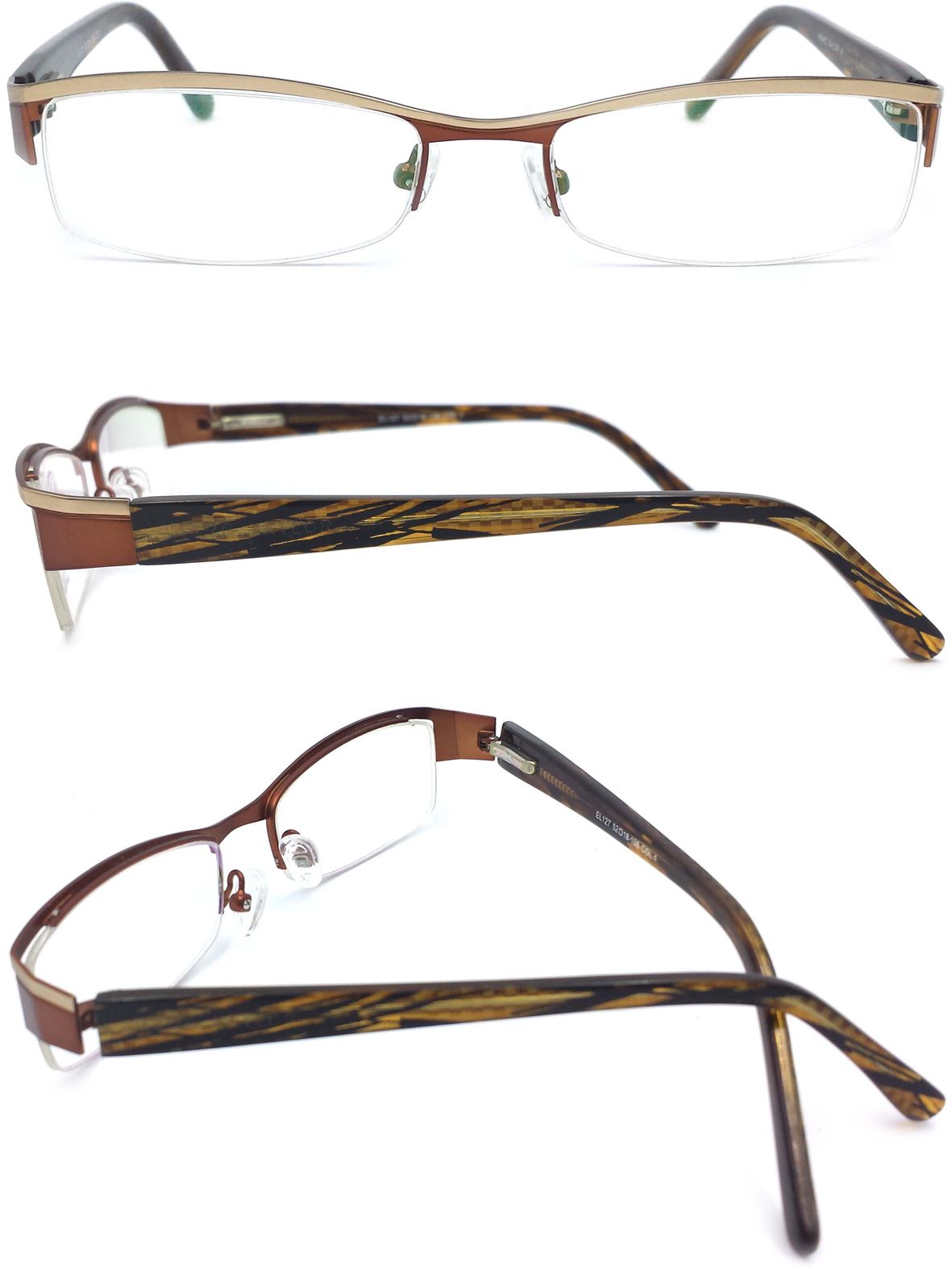 Classic Metal and Acetate Optical Frame Eyeglass and Eyewear for Men (W024)