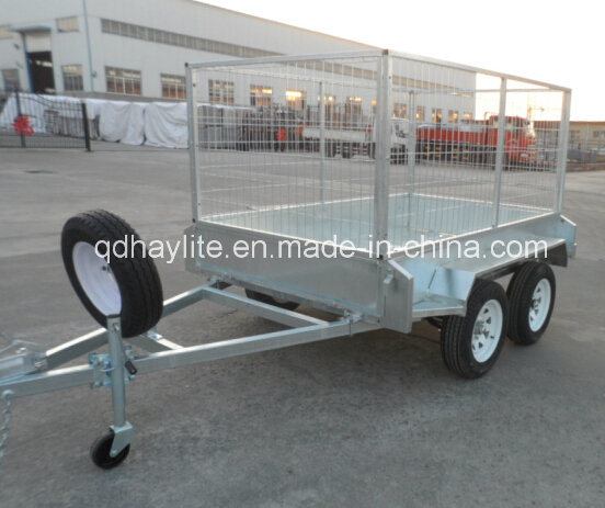Hot Sell Double Axles Cage Tandem Box Trailer