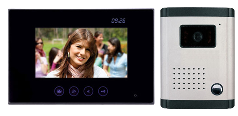 Color Video Doorbell Intercom System (DF-636TSC-4W+OUT9)