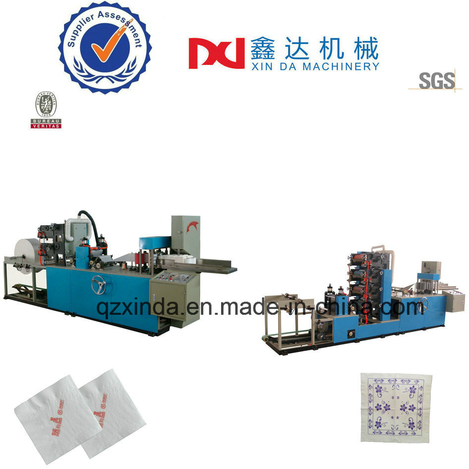 Automatic Embossing Serviette Paper Printing Folding Hygiene Napkin Tissue Paper Machine