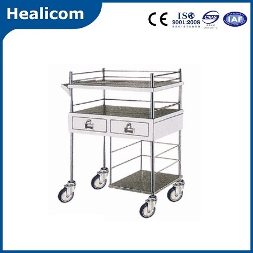 Dp-T015 High Quality Stainless Steel Trolley for Medicine Change