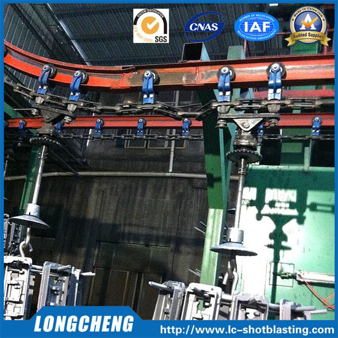 Popular Roller Chain Sand Blasting Machine