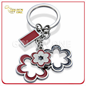 Fsahion Design Soft Enamel Metal Key Chain with Charm