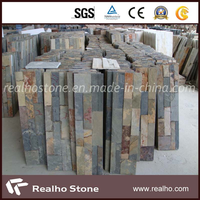 Rusty Slate Ledge Stone Panel
