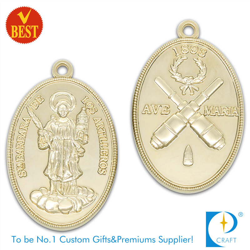 Custom 2D Enamel Soccer Gold Medal (LN-0115)