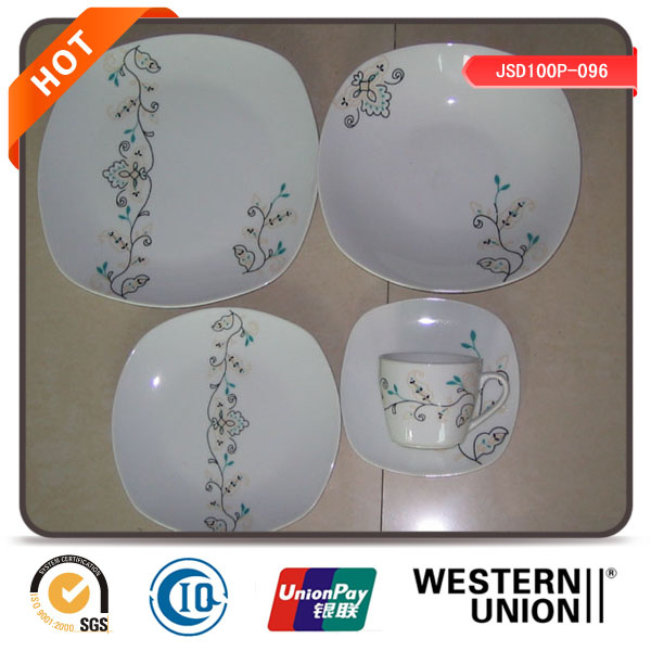 Square Shape Ceramic Table Ware