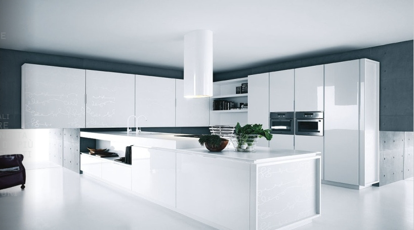 Customized Lacquer Kitchen Cabinet