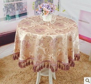 Jacquard Polyester Round Shape Table Linen