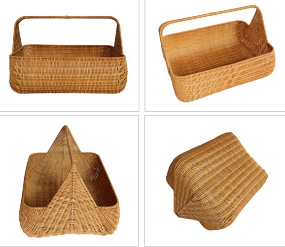 (BC-R1001) Pure Manual Craft Rattan Basket