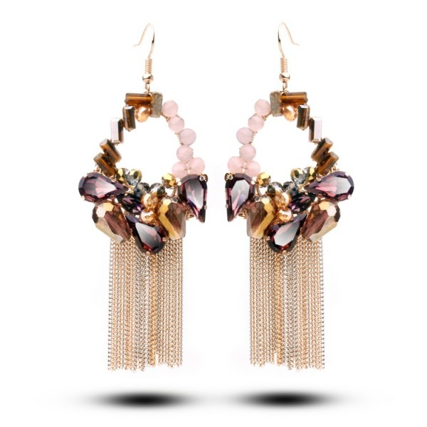 Handmade Jewelry Bohemia Crystal Earrings Fashion Accessories