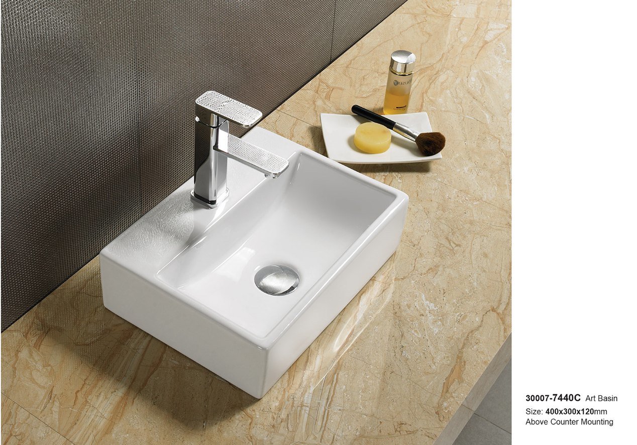 Economic Sanitary Ware Lavatory Ceramic Bathroom Sink 30007