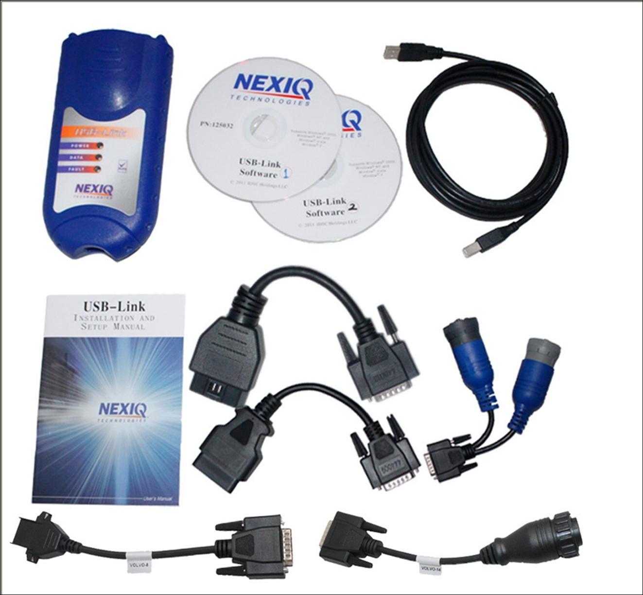 NEXIQ 125032 USB Link + Software Diesel Truck Diagnose Interface and Software Wi