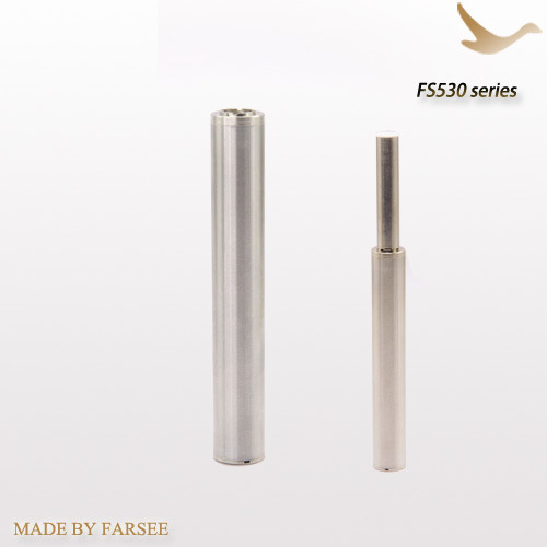 1100mAh Stainless Steel EGO Auto Battery Without Fs Keyring, Mega Cartomizer Electronic Cigarette (FS530)