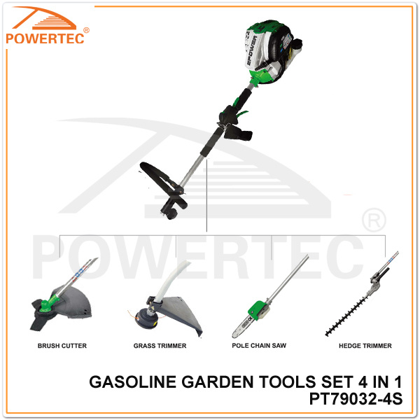 Powertec 4-Stroke 4 in 1 Garden Tool Set (PT79032-4S)