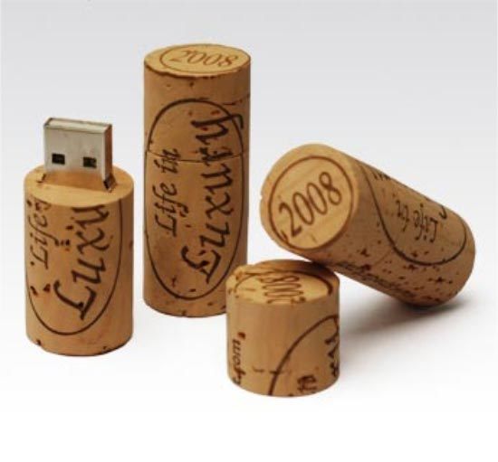 Bottle Wooden Stopper USB Flash Disk