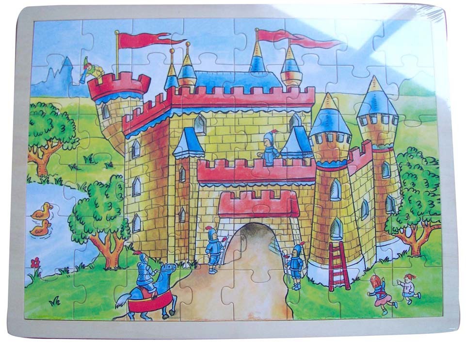 Wooden Castle Jigsaw Puzzle Toy