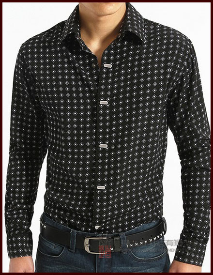 2014 Fashion Long Sleeve Men's Shirt (S-003)
