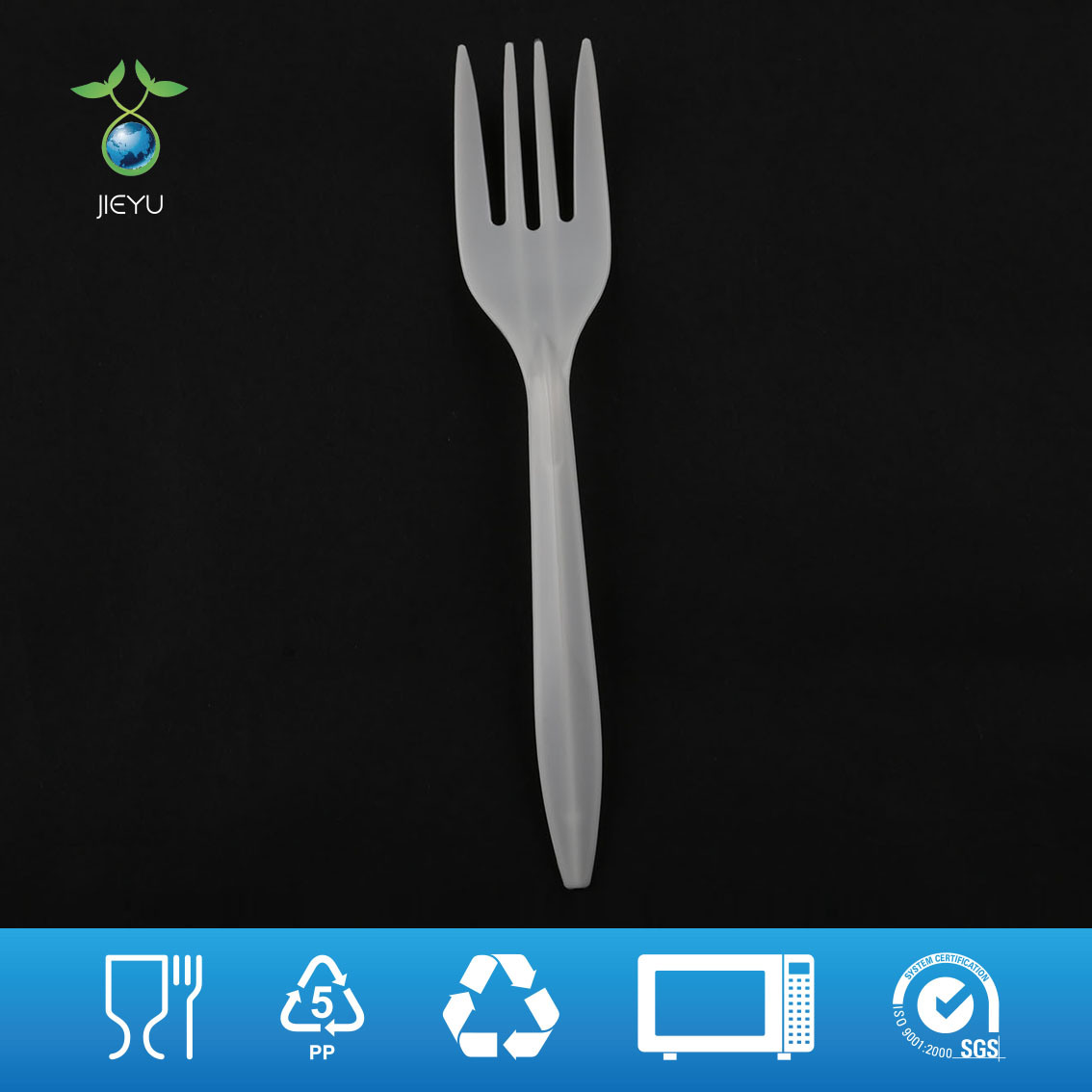 Disposable Cutlery PP5 Plastic Fork for Food Tableware (PL-252)