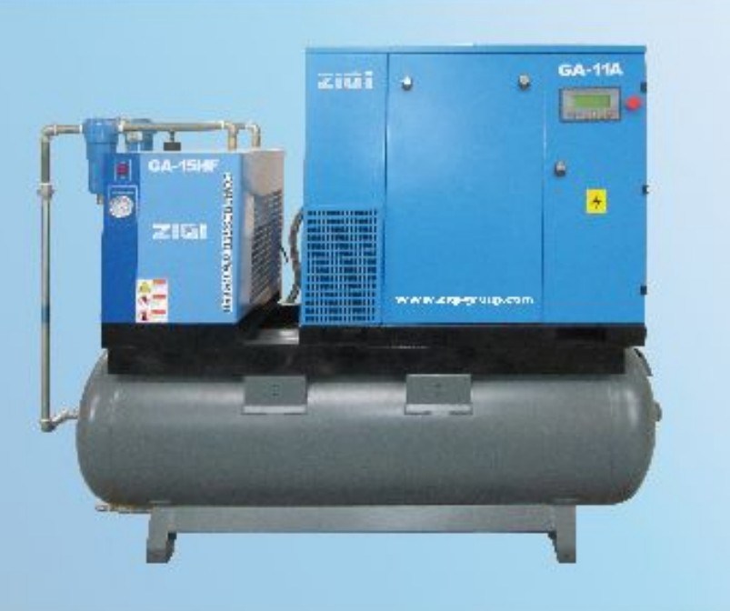 Compact Mounted Air Compressor with Dryer