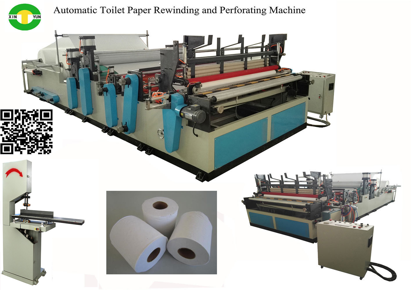 Automatic Small Toilet Paper Roll Making Machine