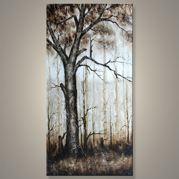 Modern Trees Oil Paintings for Decoration