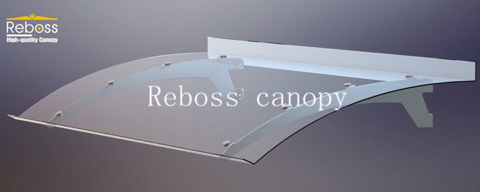 Polycarbonate DIY Canopies/ Sunshade / Shelter for Windows & Doors (SKYLINE1500A-L)