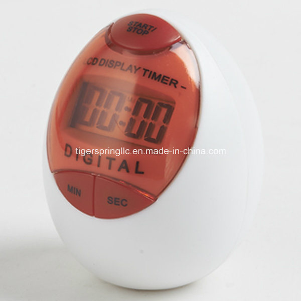 Waterproof Digital Kitchen Egg-Shaped Timer