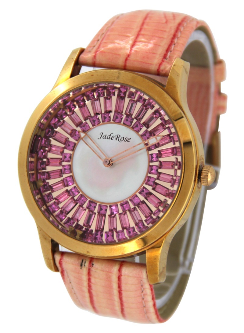 New Fashion Purple Stone on Dial Lady Quartz Watch (RA1215)
