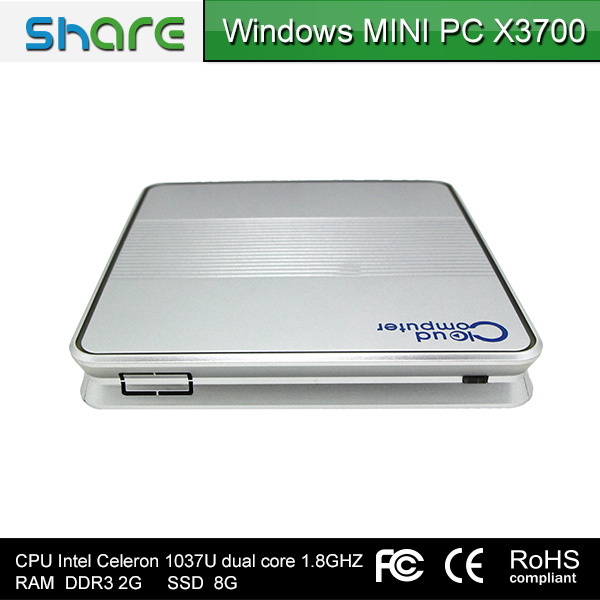 2014 Share Cost-Effective Smallest Mini PC Intel Celeron 1037u Dual Core 1.8GHz