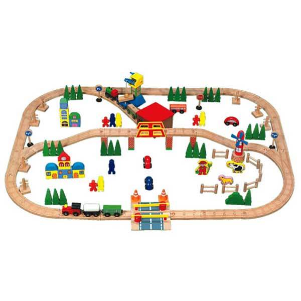 2015 Hot Railway Wood Train for Kids, Children Educational Toy (WJ276067)