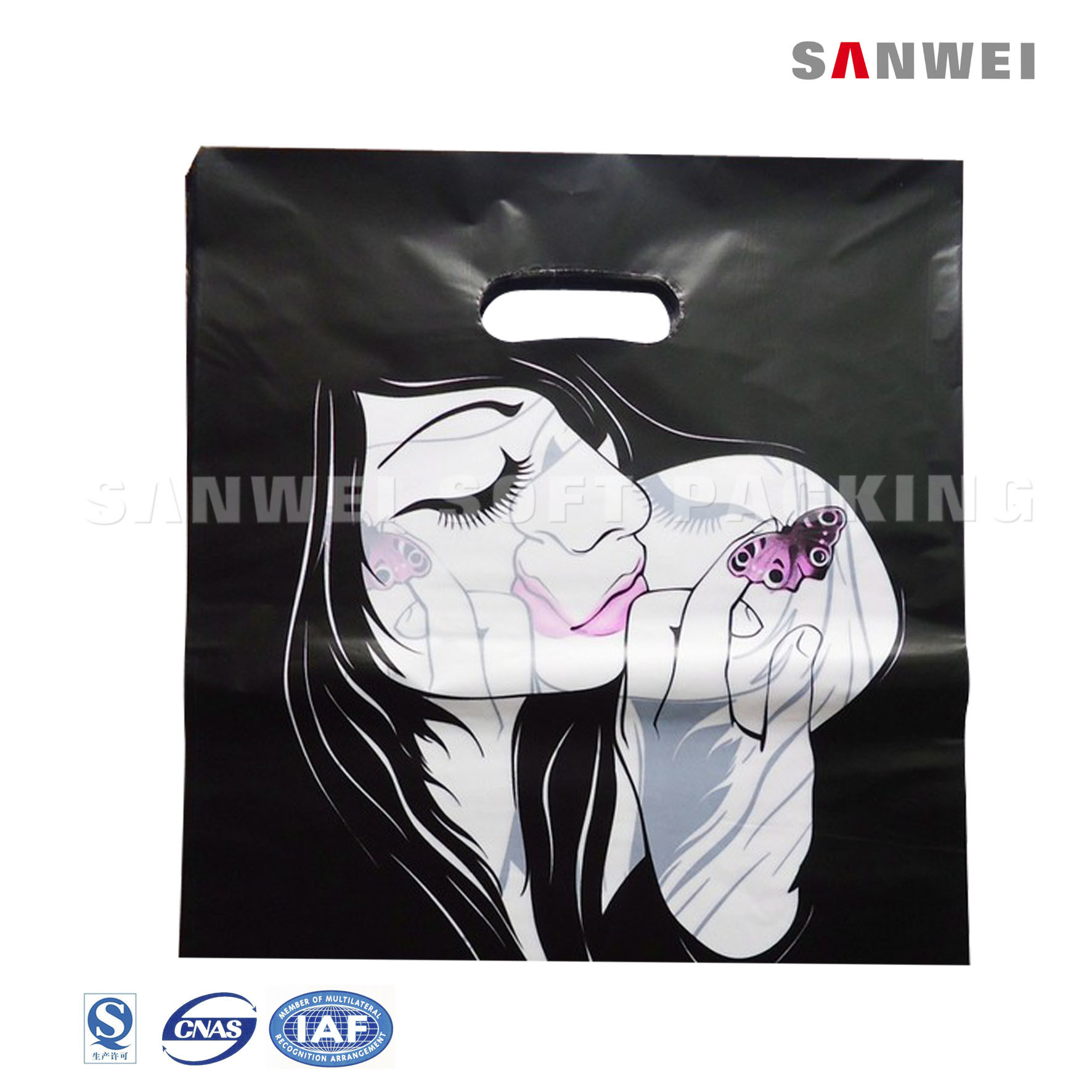 Promotional Designer Apparel Packaging Carrier of Plastic Shopping Bag (PE-13)