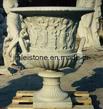 Stone Carving Flower Pot (JL-GAR022)
