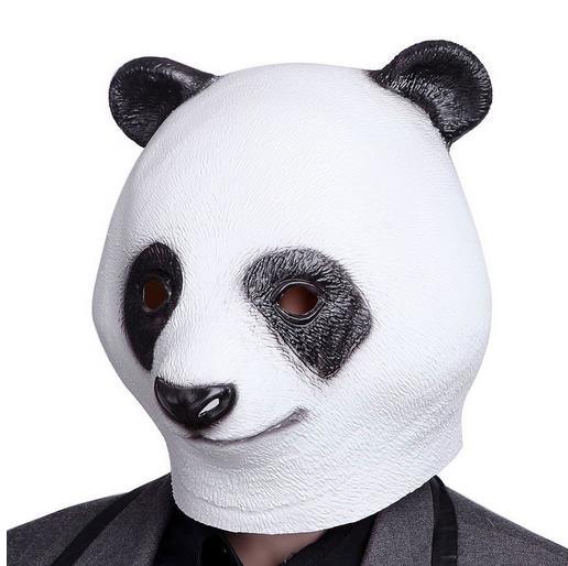 Latex Panda Mask Adult One Size Fits All Costume Mask