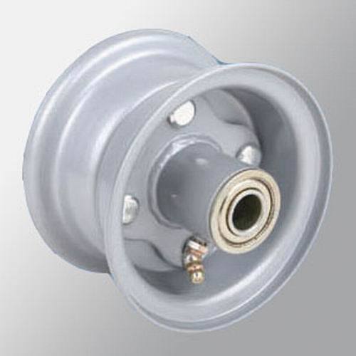 Silver 4X2.5-3PC Steel Rim Wheel with Precise Ball Bearing