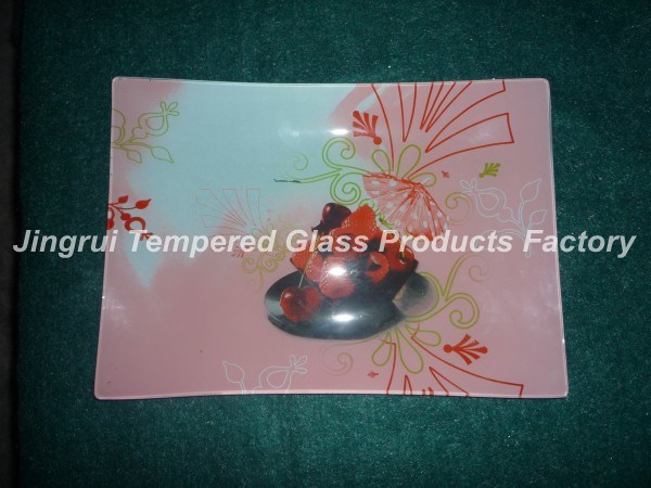 Decorative Glass Plate (JRCFCOLOR006)