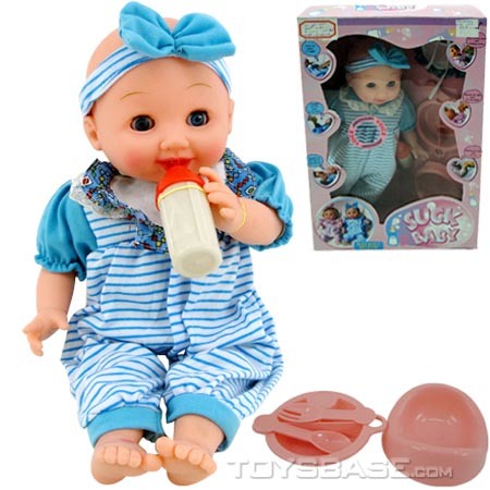 Doll Toy: Sound Control Baby Doll, Plastic Doll with Drinking the Milk (DSC93349)