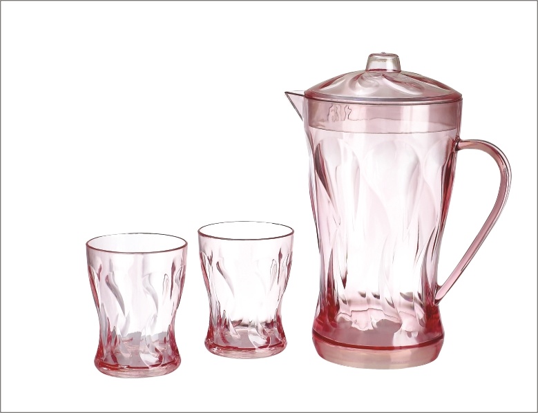 Artistic Cold Water Pitcher With Cups (NR-3155)