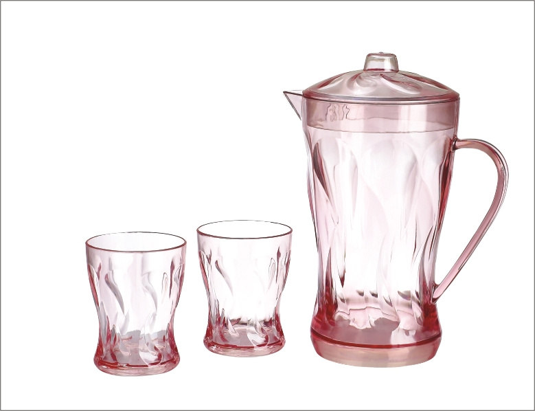 Artistic Cold Water Pitcher With Cups (NR-3155)