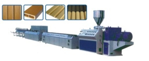 WPC Greenerwood (wood grain PVC WPC) Profile Extrusion Line (SJ65/28)