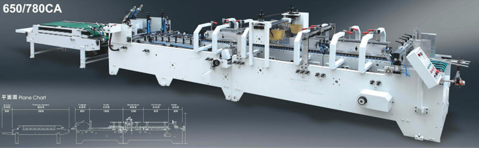 Automatic Corrugated Carton Box Folder Gluer Paper Box Folding Gluing Bottom Lock Folder Gluer/Box Folding Machine