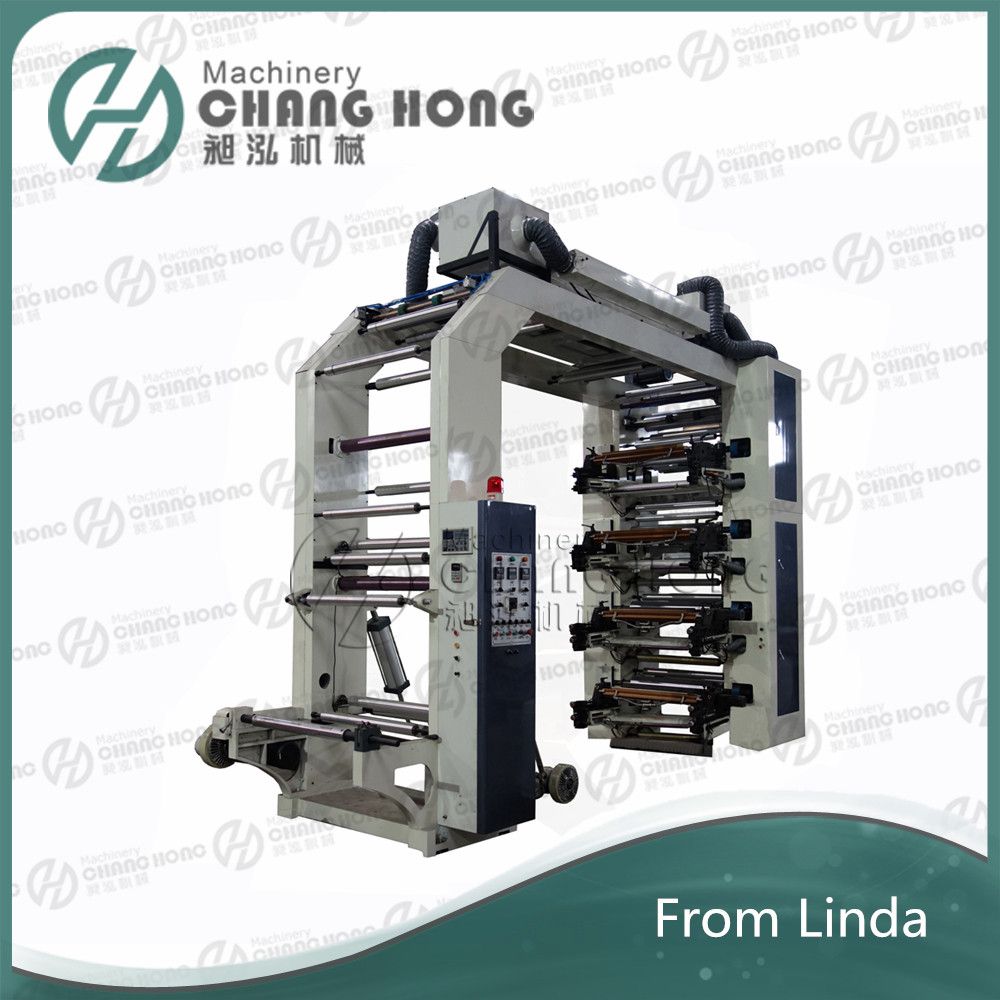 8 Color Paper Flexographic Printing Machine