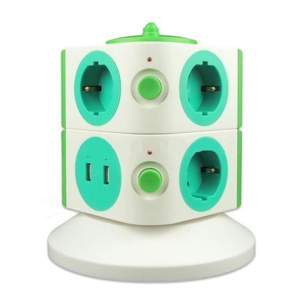 Special Dual USB German Extension Socket with Switch