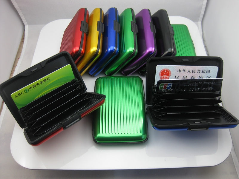 2015 New Item Nfc & RFID Protection Card Holder Aluma Wallet